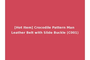 [Hot Item] Crocodile Pattern Man Leather Belt with Slide Buckle (C001)