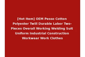 [Hot Item] OEM Pesso Cotton Polyester Twill Durable Labor Two-Pieces Overall Working Welding Suit Uniform Industrial Construction Workwear Work Clothes