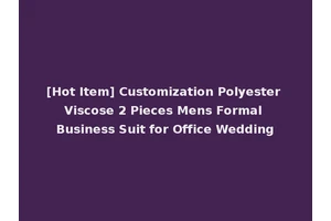 [Hot Item] Customization Polyester Viscose 2 Pieces Mens Formal Business Suit for Office Wedding