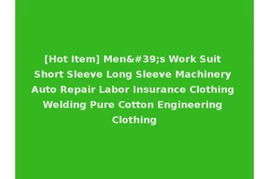 [Hot Item] Men's Work Suit Short Sleeve Long Sleeve Machinery Auto Repair Labor Insurance Clothing Welding Pure Cotton Engineering Clothing