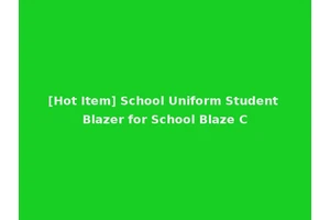 [Hot Item] School Uniform Student Blazer for School Blaze C