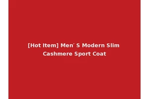 [Hot Item] Men′ S Modern Slim Cashmere Sport Coat