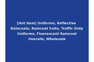 [Hot Item] Uniforms, Reflective Raincoats, Raincoat Suits, Traffic Duty Uniforms, Fluorescent Raincoat Overalls, Wholesale