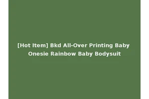 [Hot Item] Bkd All-Over Printing Baby Onesie Rainbow Baby Bodysuit