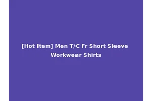 [Hot Item] Men T/C Fr Short Sleeve Workwear Shirts