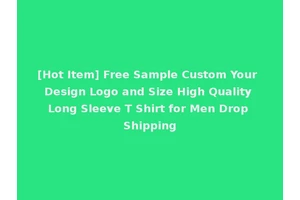 [Hot Item] Free Sample Custom Your Design Logo and Size High Quality Long Sleeve T Shirt for Men Drop Shipping