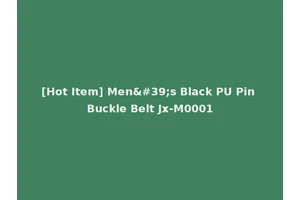 [Hot Item] Men's Black PU Pin Buckle Belt Jx-M0001