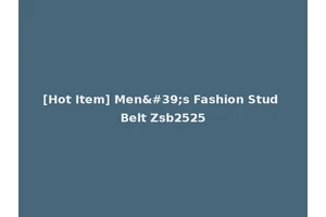 [Hot Item] Men's Fashion Stud Belt Zsb2525