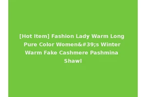 [Hot Item] Fashion Lady Warm Long Pure Color Women's Winter Warm Fake Cashmere Pashmina Shawl