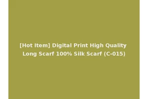 [Hot Item] Digital Print High Quality Long Scarf 100% Silk Scarf (C-015)