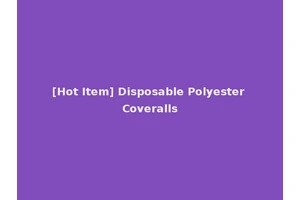 [Hot Item] Disposable Polyester Coveralls