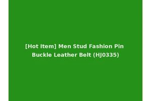 [Hot Item] Men Stud Fashion Pin Buckle Leather Belt (HJ0335)