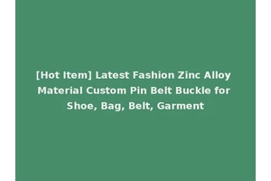 [Hot Item] Latest Fashion Zinc Alloy Material Custom Pin Belt Buckle for Shoe, Bag, Belt, Garment