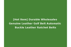[Hot Item] Durable Wholesales Genuine Leather Golf Belt Automatic Buckle Leather Ratchet Belts