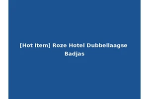 [Hot Item] Roze Hotel Dubbellaagse Badjas