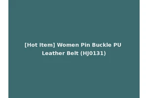[Hot Item] Women Pin Buckle PU Leather Belt (HJ0131)