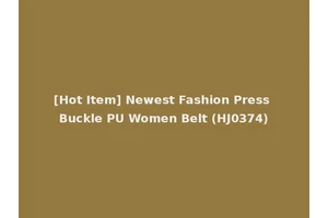 [Hot Item] Newest Fashion Press Buckle PU Women Belt (HJ0374)