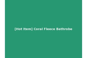[Hot Item] Coral Fleece Bathrobe