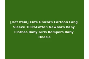 [Hot Item] Cute Unicorn Cartoon Long Sleeve 100%Cotton Newborn Baby Clothes Baby Girls Rompers Baby Onesie