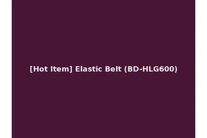[Hot Item] Elastic Belt (BD-HLG600)