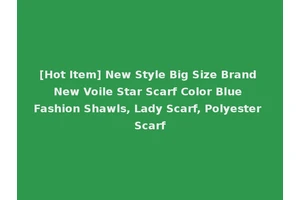 [Hot Item] New Style Big Size Brand New Voile Star Scarf Color Blue Fashion Shawls, Lady Scarf, Polyester Scarf