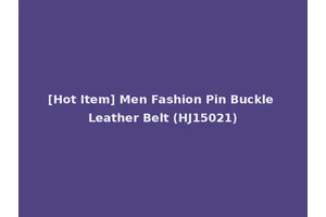 [Hot Item] Men Fashion Pin Buckle Leather Belt (HJ15021)