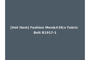 [Hot Item] Fashion Men's Fabric Belt B1917-1