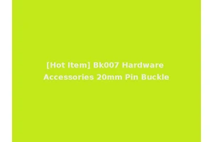 [Hot Item] Bk007 Hardware Accessories 20mm Pin Buckle