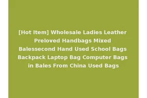[Hot Item] Wholesale Ladies Leather Preloved Handbags Mixed Balessecond Hand Used School Bags Backpack Laptop Bag Computer Bags in Bales From China Used Bags