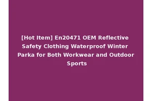 [Hot Item] En20471 OEM Reflective Safety Clothing Waterproof Winter Parka for Both Workwear and Outdoor Sports