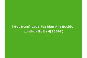 [Hot Item] Lady Fashion Pin Buckle Leather Belt (HJ15063)