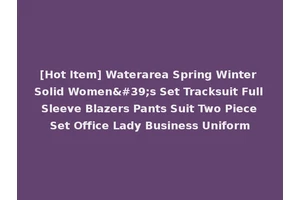 [Hot Item] Waterarea Spring Winter Solid Women's Set Tracksuit Full Sleeve Blazers Pants Suit Two Piece Set Office Lady Business Uniform