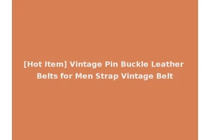 [Hot Item] Vintage Pin Buckle Leather Belts for Men Strap Vintage Belt