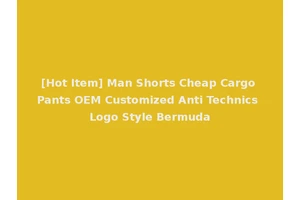 [Hot Item] Man Shorts Cheap Cargo Pants OEM Customized Anti Technics Logo Style Bermuda
