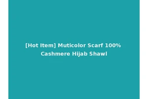 [Hot Item] Muticolor Scarf 100% Cashmere Hijab Shawl