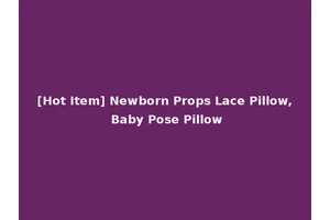 [Hot Item] Newborn Props Lace Pillow, Baby Pose Pillow