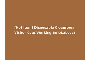 [Hot Item] Disposable Cleanroom Visitor Coat/Working Suit/Labcoat