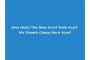 [Hot Item] The New Scarf Voile Scarf Ms Shawls Cheap Neck Scarf