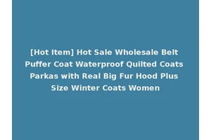 [Hot Item] Hot Sale Wholesale Belt Puffer Coat Waterproof Quilted Coats Parkas with Real Big Fur Hood Plus Size Winter Coats Women