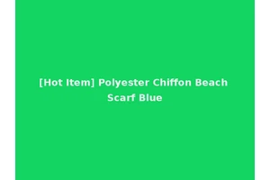 [Hot Item] Polyester Chiffon Beach Scarf Blue