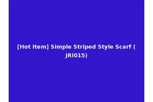[Hot Item] Simple Striped Style Scarf (JRI015)