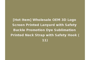 [Hot Item] Wholesale OEM 3D Logo Screen Printed Lanyard with Safety Buckle Promotion Dye Sublimation Printed Neck Strap with Safety Hook (11)