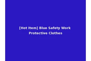 [Hot Item] Blue Safety Work Protective Clothes