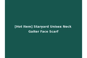 [Hot Item] Staryard Unisex Neck Gaiter Face Scarf