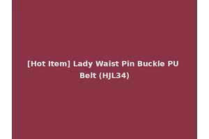 [Hot Item] Lady Waist Pin Buckle PU Belt (HJL34)