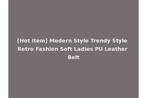 [Hot Item] Modern Style Trendy Style Retro Fashion Soft Ladies PU Leather Belt