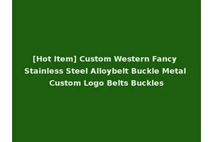 [Hot Item] Custom Western Fancy Stainless Steel Alloybelt Buckle Metal Custom Logo Belts Buckles