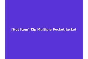 [Hot Item] Zip Multiple Pocket Jacket