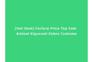 [Hot Item] Factory Price Top Sale Animal Kigurumi Zebra Costume
