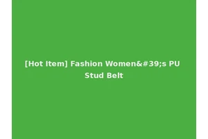 [Hot Item] Fashion Women's PU Stud Belt